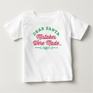サンタ親愛ーの間違いが起こった ベビーTシャツ