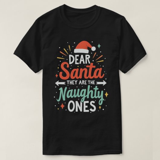サンタ親愛ーはクリスマスいけなの一つ Tシャツ (デザイン正面)