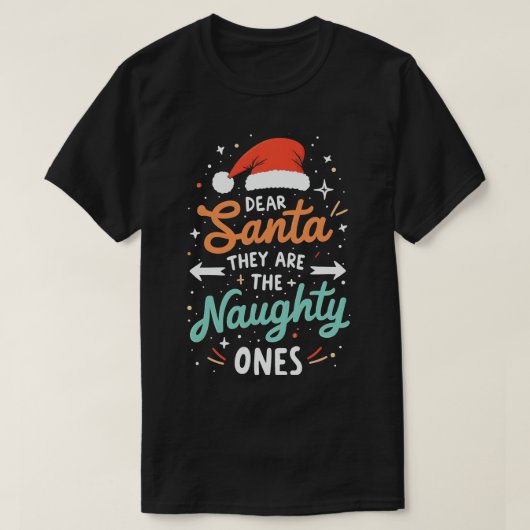サンタ親愛ーはクリスマスいけなの一つ Tシャツ (デザイン正面)