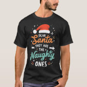 サンタ親愛ーはクリスマスいけなの一つ Tシャツ (正面)