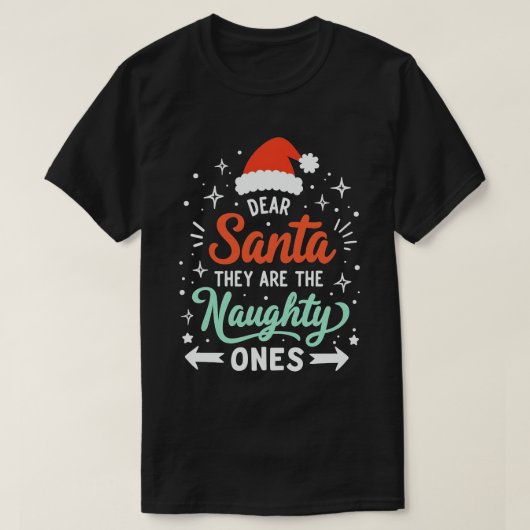 サンタ親愛ーはクリスマスいけなの一つ Tシャツ (デザイン正面)