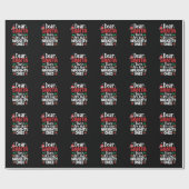 サンタ親愛ーはクリスマスいけなマチンだ ラッピングペーパー (フラット)