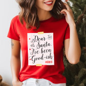 サンタ親愛ーはクリスマスが大好きおもしろい Tシャツ