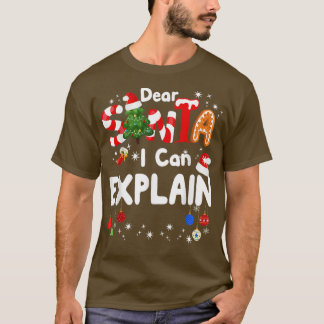 サンタ親愛ーはクリスマスの男の子おもしろいの説明ができる Tシャツ