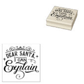 サンタ親愛ーはクリスマススタンプを説明できる ラバースタンプ (押印)