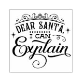 サンタ親愛ーはクリスマススタンプを説明できる ラバースタンプ (インプリント)