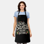 サンタ親愛ーはクリスマス家族の試合を後悔しない エプロン (着用した状態)