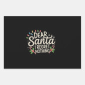 サンタ親愛ーはクリスマス家族の試合を後悔しない ラッピングペーパーシート (正面)