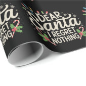 サンタ親愛ーはクリスマス家族の試合を後悔しない ラッピングペーパー (ロールコーナー)