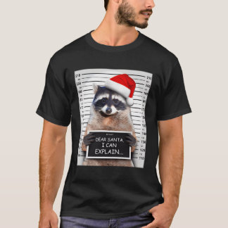 サンタ親愛ーはラクーンの説明ができる Tシャツ