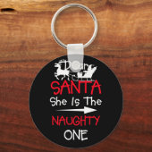 サンタ親愛ーは一ついけなの一致するクリスマス キーホルダー (正面)