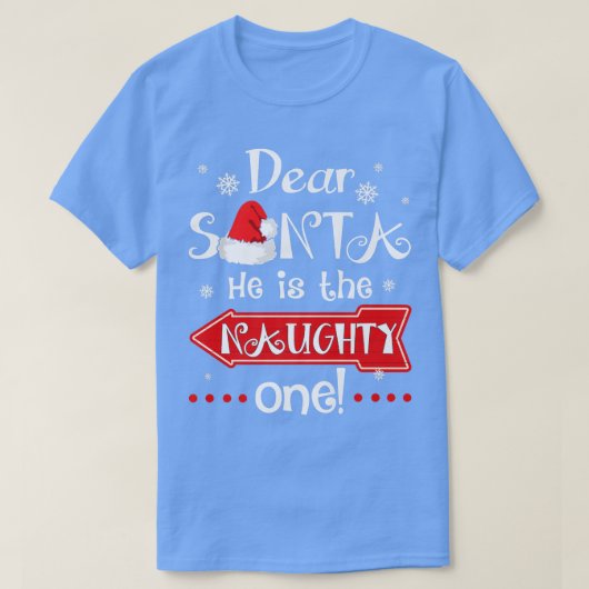 サンタ親愛ーは一ついけなの一致するクリスマ Tシャツ (デザイン正面)