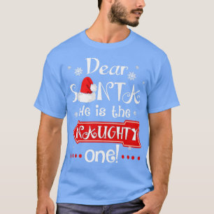 サンタ親愛ーは一ついけなの一致するクリスマ Tシャツ