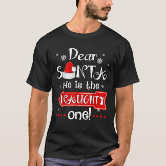 サンタ親愛ーは一ついけなの一致するクリスマ Tシャツ