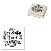 サンタ親愛ーは私の弟だった ラバースタンプ (押印)