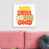 サンタ親愛ーは良いデザインだった キャンバスプリント (インサイチュ (リビング))