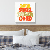 サンタ親愛ーは良いデザインだった キャンバスプリント (インサイチュ (寝室))