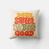 サンタ親愛ーは良いデザインだった クッション (裏面)