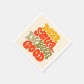 サンタ親愛ーは良いデザインだった スタンダードカクテルナプキン (角)