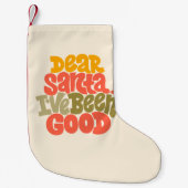 サンタ親愛ーは良いデザインだった スモールクリスマスストッキング (正面)