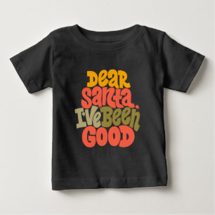 サンタ親愛ーは良いデザインだった ベビーTシャツ