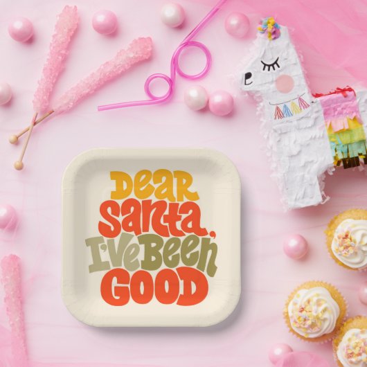 サンタ親愛ーは良いデザインだった ペーパープレート (パーティー)