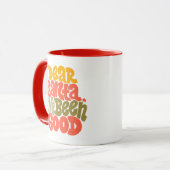 サンタ親愛ーは良いデザインだった マグカップ (正面左)