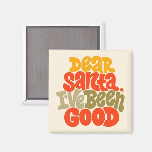 サンタ親愛ーは良いデザインだった マグネット (正面/裏面)