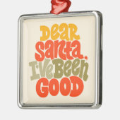 サンタ親愛ーは良いデザインだった メタルオーナメント (左)