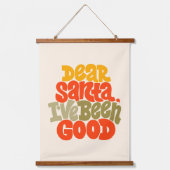 サンタ親愛ーは良いデザインだった 吊り下げ型タペストリー (正面)