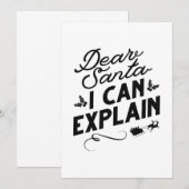 サンタ親愛ーは説明できる サンキューカード (正面/裏面)