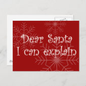 サンタ親愛ーは説明できる シーズンポストカード (正面/裏面)