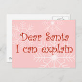 サンタ親愛ーは説明できる シーズンポストカード (正面/裏面)