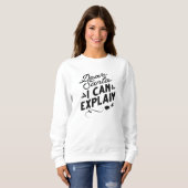 サンタ親愛ーは説明できる スウェットシャツ (正面フル)