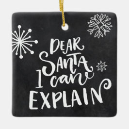 サンタ親愛ーは説明できる セラミックオーナメント