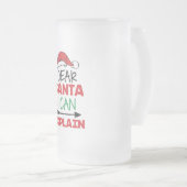 サンタ親愛ーは説明できる フロストグラスビールジョッキ (正面右)