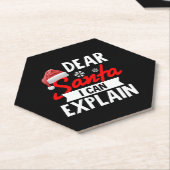 サンタ親愛ーは説明できる ペーパーコースター (アングル)