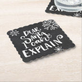 サンタ親愛ーは説明できる ペーパーコースター (アングル)