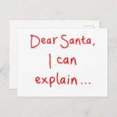 サンタ親愛ーは説明できる ポストカード (正面/裏面)