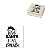 サンタ親愛ーは説明できる ラバースタンプ (押印)