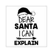 サンタ親愛ーは説明できる ラバースタンプ (インプリント)