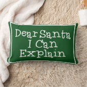 サンタ親愛ーは説明できる ランバークッション (ブランケット)