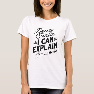 サンタ親愛ーは説明できる Tシャツ