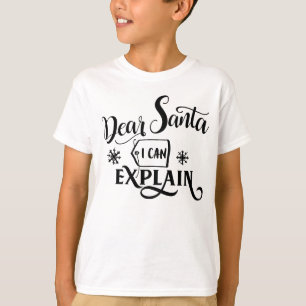 サンタ親愛ーは説明できる Tシャツ