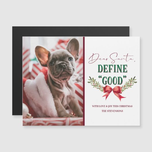 サンタ親愛ーディグッドかわいいクリスマスの写真 (正面/裏面)