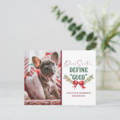 サンタ親愛ーディグッドかわいいクリスマスの写真 シーズンポストカード (スタンド正面)