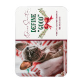 サンタ親愛ーディグッドかわいいクリスマスの写真 マグネット (縦)