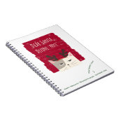 サンタ親愛ーデザイナイキュートおもしろいクリスマス ノートブック (右側)