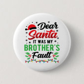 サンタ親愛ー兄さんの悪いキッズChだっおもしろいた 缶バッジ (正面)