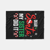 サンタ親愛ー妹がクリスマス祭りをやっいけなた フリースブランケット (正面(横))